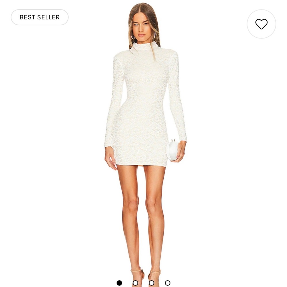 Michael Costello x Revolve Lane Mini Dress in Ivory